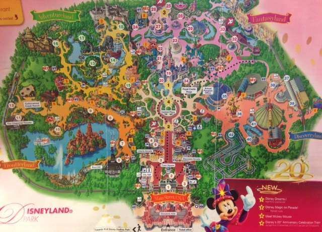 Disneyland Park mapa